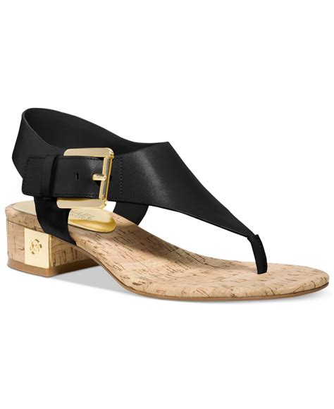 michael kors sandals with rinestones|Michael Kors thong sandals black.